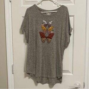 Butterfly Graphic Short Sleeve Women's Tee